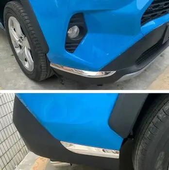 

For Toyota RAV4 2019 2020 Car Sticker Bumper Scratch Protection Car Front Rear Edge Corner Guard Decoration Strip Accessories