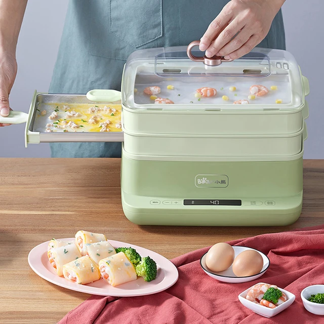 Electric Steamer Rice Noodle Machine Food Steamer Multi-function Breakfast  Machine Household Small Electric Steamer