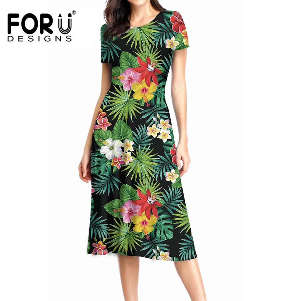 hawaiian flower dress
