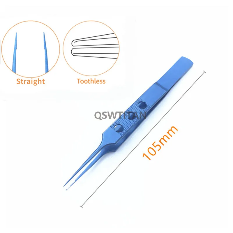 Eyelid Tweezers 11cm ophthalmic microsurgical instruments Ophthalmic forceps with hook platform