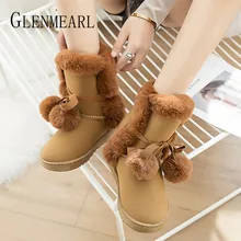 Женские зимние ботинки; зимняя обувь; зимние ботинки на платформе со шнуровкой; теплая плюшевая хлопковая обувь; женские ботильоны; цвет серый, розовый, коричневый; Boats Muje