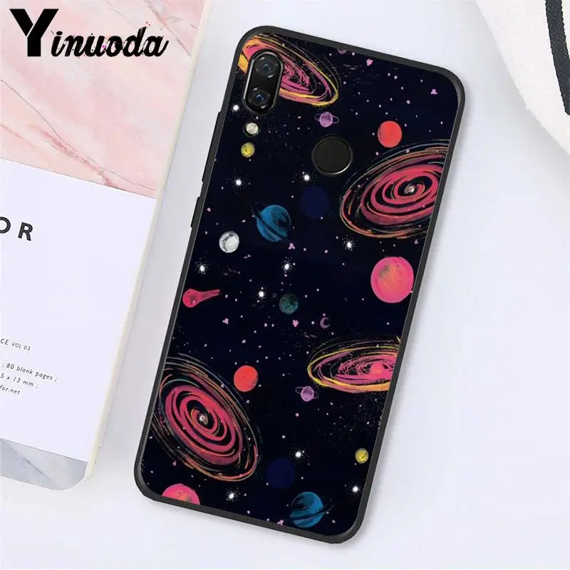 black with white moon stars space Cloud Girl Travel Plane