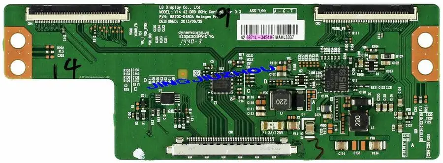 

Panasonic/Sany<wbr/>o 6871L-3454H T-Con Board 6870c-0480A/0469