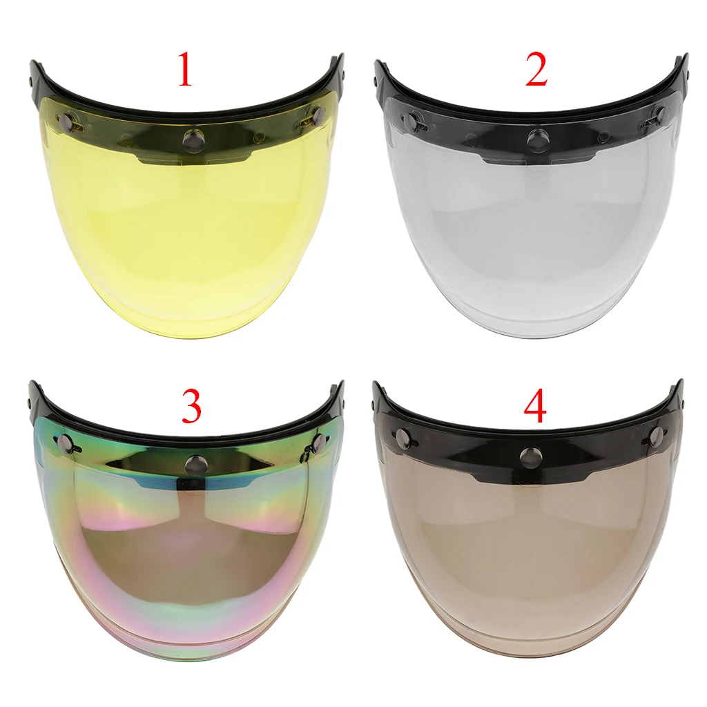 Motorcycle 3 Snap Helmet Visor Shield Flip Up Down Lens for Harley 20cm Dropshipping