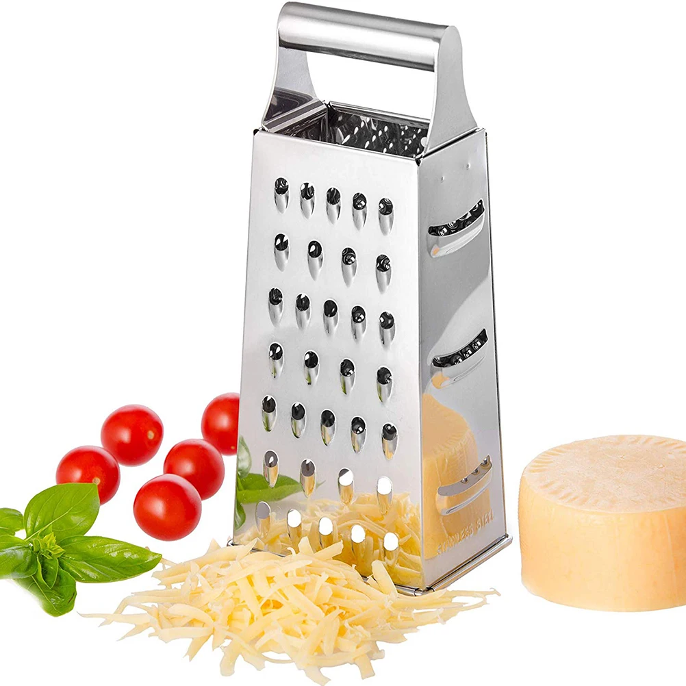 

Stainless Steel Box Grater Multipurpose 4 Sided Graters for Kitchen Vegetables Fruits Cheeses Slicer