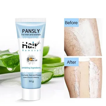 

Pansly 8 Mins Hair Removal Cream Underarm Hand Leg Body Painless Effective Depiladora Hair Remover Lightening Smooth Care