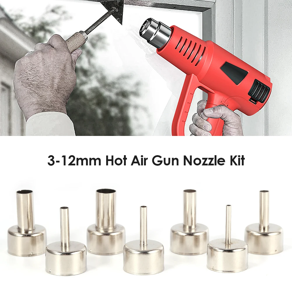 7pcsSet312mmUniversalHotAirGunNozzleKitfor858DWelding