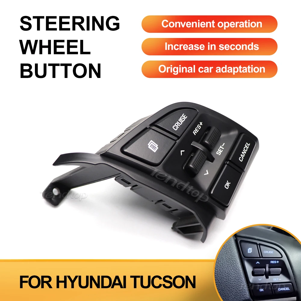 

Многофункциональные кнопки на руль автомобиля, переключатель круиз-регулятора громкости Facelift для Tucson TLC IX35 1,6 T/2,0 96720D3210