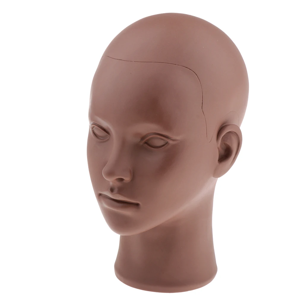 Mannequin Head Eyelash Practice  for Makeup Cosmetology Massage and Wig Making
