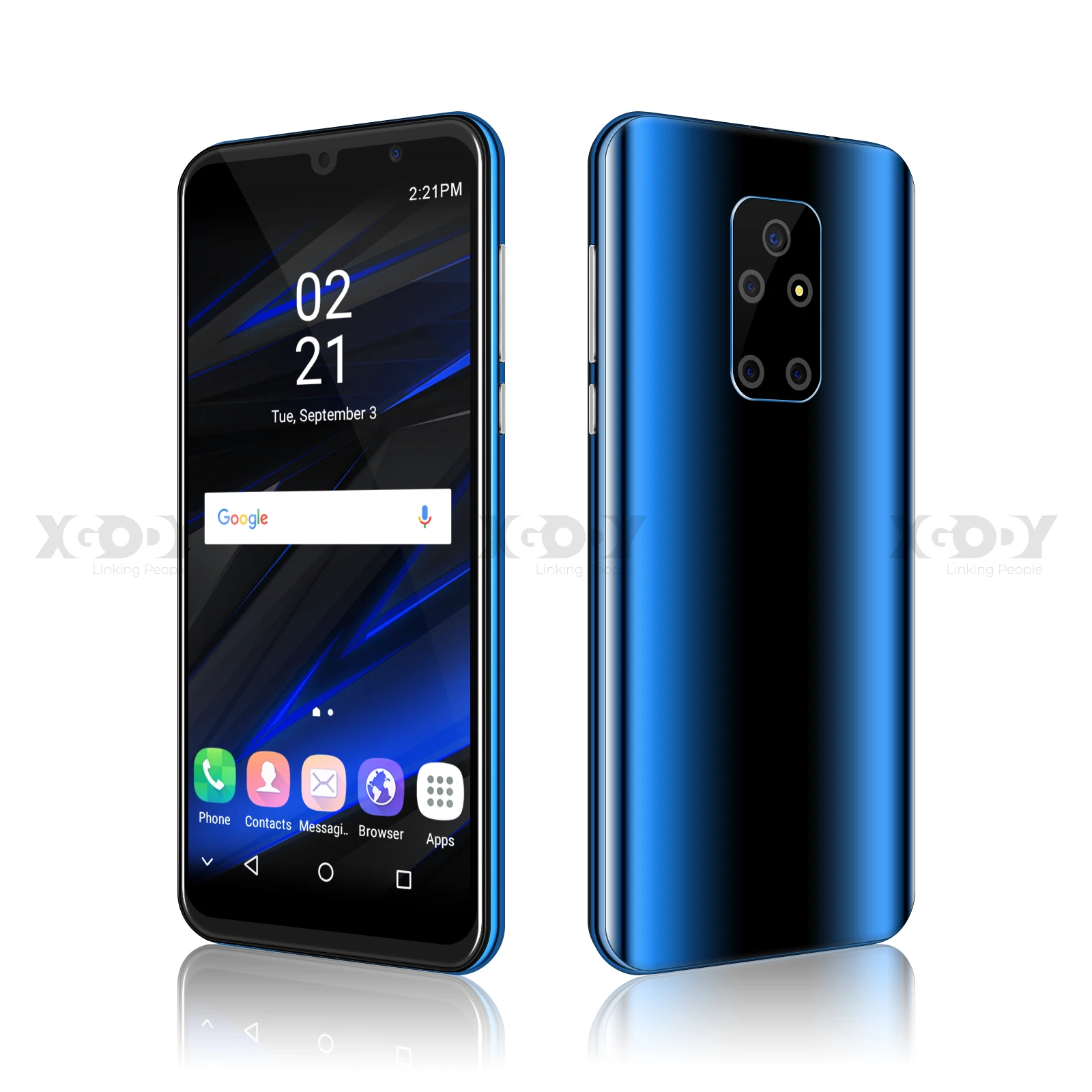 Смартфон Android 8 1 двойной 3G Sim 5 &quot18:9 полный Экран сотовый телефон ГБ 4 MTK6580 ядра 5MP