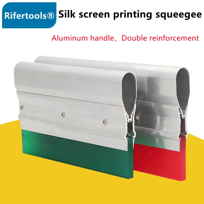 New Updated Wear-proof Silk Screen Printing Squeegee Rubber With Aluminum Handle Alloy Ink Scraper For Film Industry Tools
