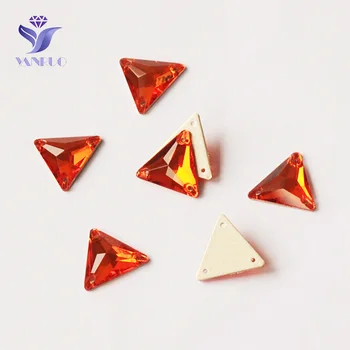 

YANRUO 3270 Triangles Hyacinth Stones And Crystal Flatback Crystals For Sale Elements Craft Rhinestones Sew On Stones Clothes