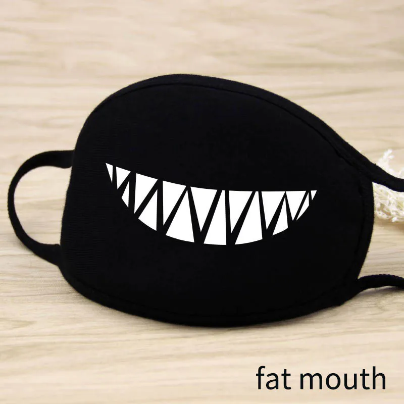 fat mouth Cotton Dustproof Mouth Face Mask Stop Air Pollution Cartoon Lovely Masks Lucky Bear Women Men Muffle Face Mouth Masks - Цвет: fat mouth