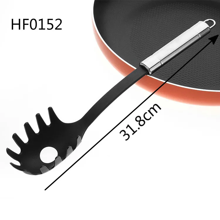 Heat-Resistant Nylon Soup Spoon, Cookware, Utensils, Non-stick, Kitchen Cooking Spoons, Colander Shovel Set, 6 Pcs per Lot