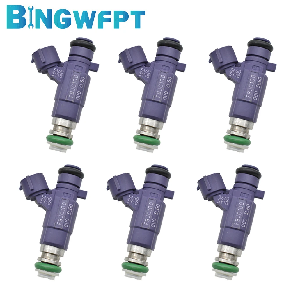 6Pcs Iniettore Di Carburante Del Motore 2.0 2.5 3.0 3.5L Per Nissan Infiniti 350Z Fx35 350Z Pathfinder G35 X-Trail Primera P12 V6 Fbjc100