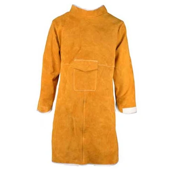 

NEW-Cow Split Leather Welding Protective Clothing Apparel Welder Safety Jacket Durability Heat and Fire Resistant Safety Clothin