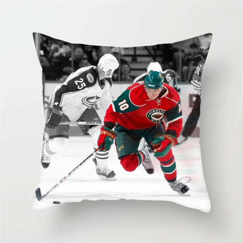 JJBZZZY0101 Fuwatacchi хоккейная Спортивная наволочка NHL Спортивная наволочка 45x45 см для подушки на диван-кровать для дома автомобиля декоративные подушки - Цвет: JJBZZZY0101