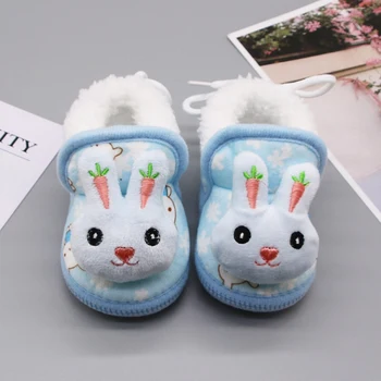 

Newborn Baby Girls Princess Winter Shoes Winter Sweet First Walkers Soft Soled Infant Toddler Kids Girl Footwear Shoes c