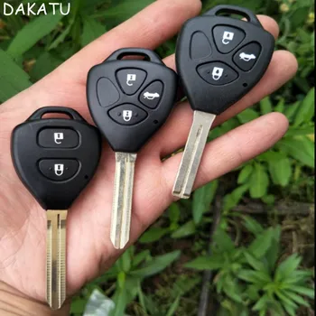 

DAKATU Replacement Shell Remote Case For Toyota 07 Camry Reiz RAV4 CrownVios Remote Key Shell 2/3 Button TOY43 TOY48 Blade