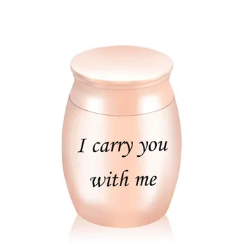 

Cremation Urn for Ashes I Carry You with Me Engraved Human Pet Keepsake Memorial Urn