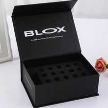 Лот на заказ картонная складная коробка с печатным логотипом из золотой фольги Магнитная подарочная упаковочная коробка- DH12153