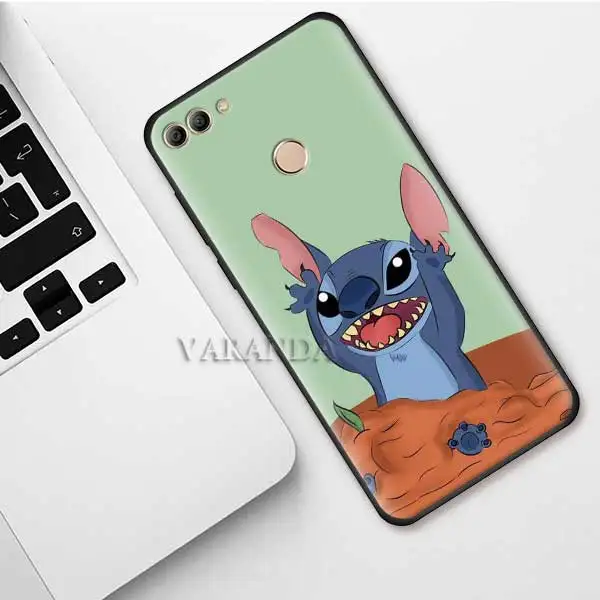 B15 Милые чехлы с рисунками Ститч для huawei Y9 Prime Y7 Y6 Y5 Honor 20Lite 20i Play черный силиконовый мягкий чехол Casos - Цвет: B15
