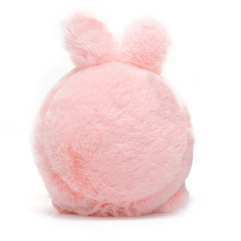 pink Новинка года; милые зимние наушники для девочек и мальчиков; теплые плюшевые наушники с кроликом; милые детские зимние наушники; теплые наушники - Цвет: pink