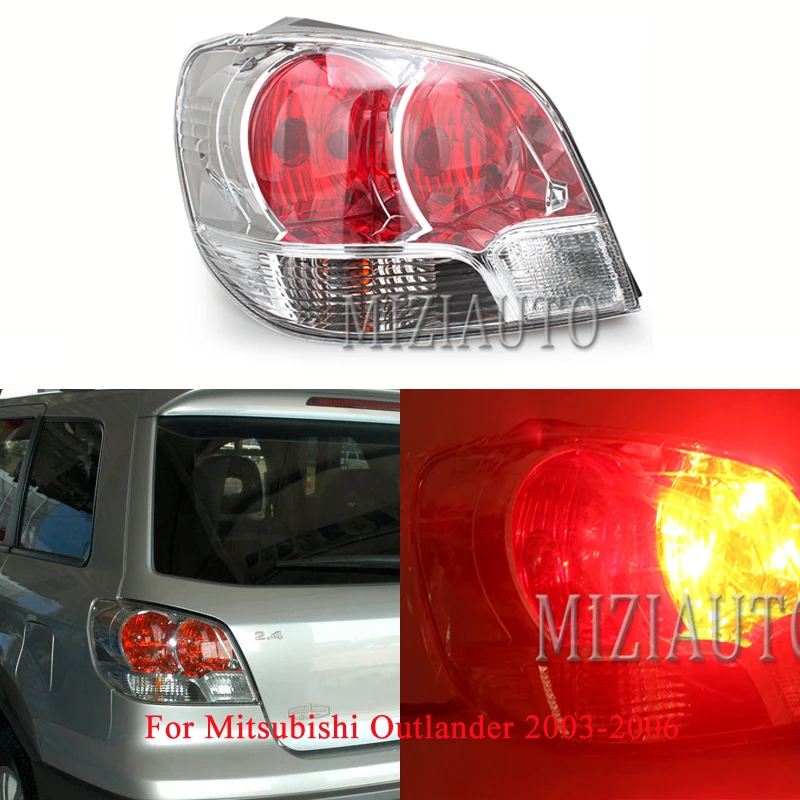 

MIZIAUTO 1PCS Tail Lights Lamp For Mitsubishi Outlander 2003-2006 Warning Light Rear Bumper Light Tail Stop Lamp taillights