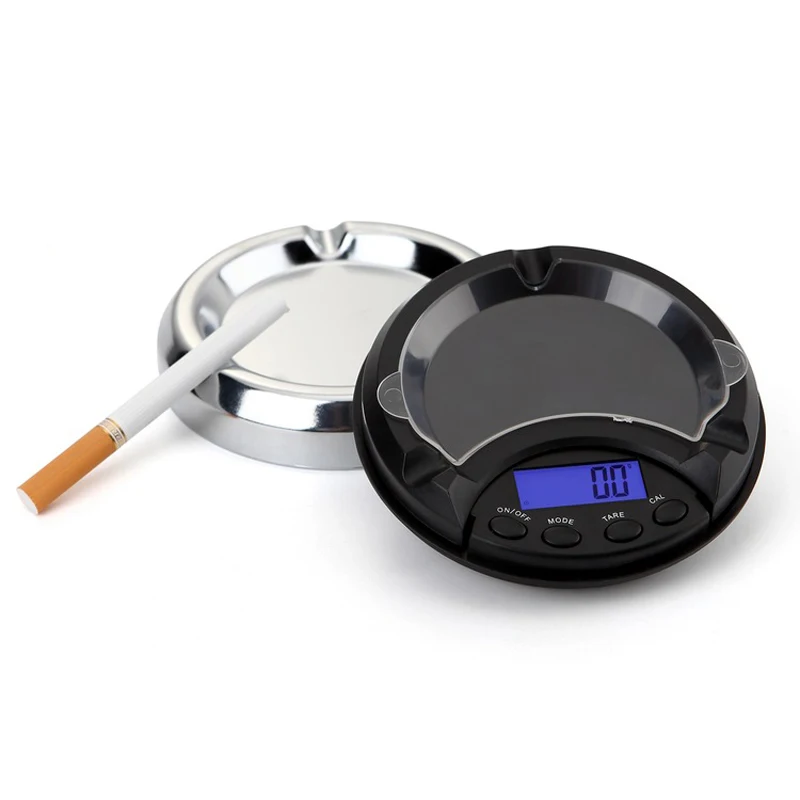 100g 0.01g Electronic Digital Scale Ashtray Pocket Jewelry Gold Diamond Weighing 