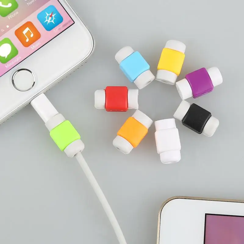 Силиконовый протектор USB кабеля для наушников провод шнур Обложка зарядное