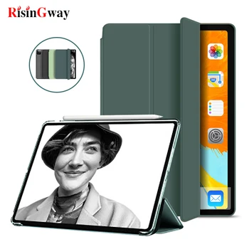 

Liquid Silica Gel Case for IPad Pro12.9 case Wireless Charger for IPad Pro 11 2020 2018 Smart Cover For iPad 5 6 7 8 9