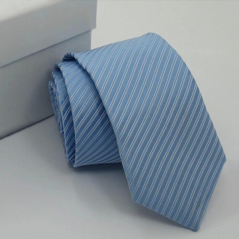 1 шт., новинка, Лидер продаж, шелковый галстук для отдыха, галстук из полиэстера, повседневные Галстуки в полоску, модный стиль, деловой галстук для джентльменов
