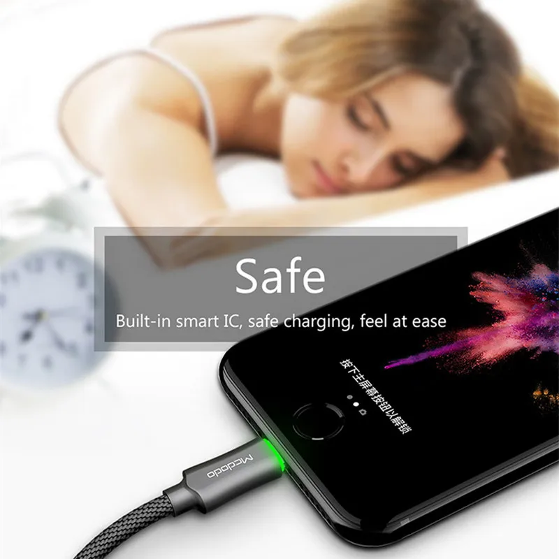 USB кабель Mcdodo для iPhone Ipad XS Max XR X 8 7 6s plus быстрой зарядки 2 4 А мобильный телефон
