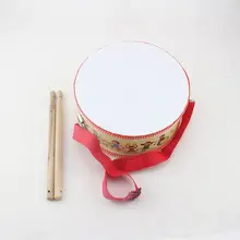 Деревянный барабан раннего образования музыкальный инструмент, игрушечный бубен Q6PB