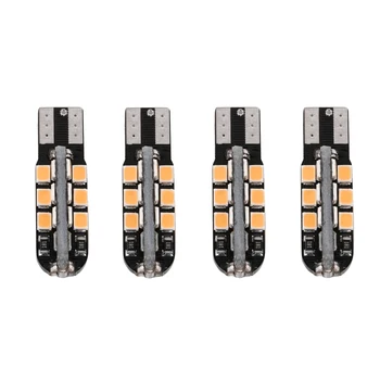 

4Pcs T10-2835SMD-24LED 6000K 4.8W Width Lamp Interior Instrument Bulb Car Light Source Width Lamp Light