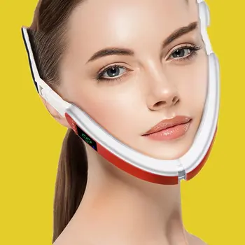 

Micro Current Vibration Face Lifter Infrared Charging Remote Control Voice Broadcast V Face Device Facial Skin Care