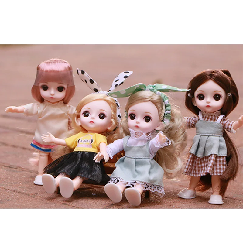 Крошечная пластиковая кукла 1/8 BJD феи Высококачественная игрушка для девочки