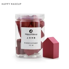 12 шт., спонж для макияжа, Высокоэластичный, мягкий, гибкий Пентагон для макияжа, для влажного и сухого использования, пуховка для пудры