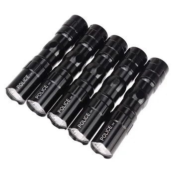 

5X Portable Ultra Bright 3W Police Torch Waterproof LED Mini Flashlight Outdoor Small And Portable Flash Light Use AA Battery