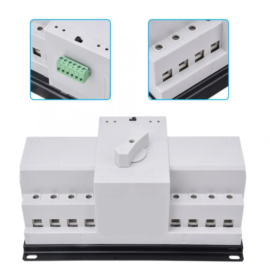 400V 4P 63A Dual Power Supply Automatic Transfer Switch Toggle Switch for High-rise Buildings
