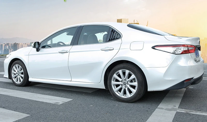 2 шт. для Toyota Camry- задняя крышка воздухозаборника из углеродного волокна ABS боковое отверстие крышка воздухозаборника отделка треугольная декоратор Стайлинг автомобиля