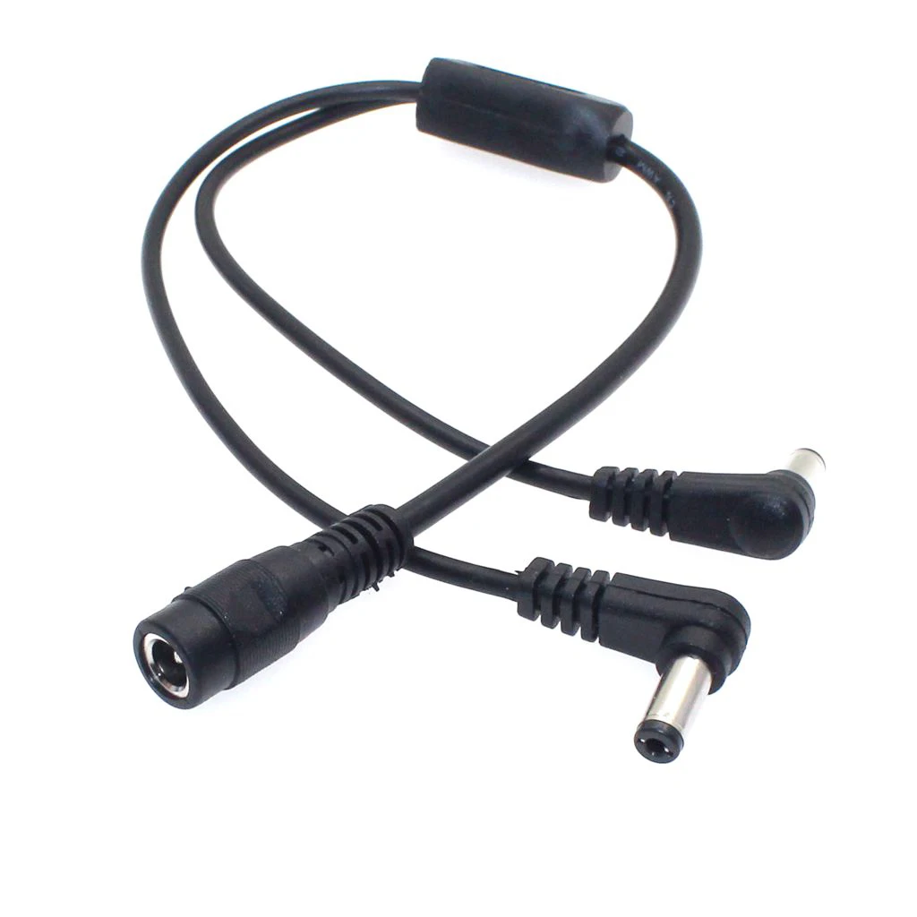DC Power 1 Female to 2 Angled Male Way Splitter Adapter Connector Plug Cable 5.5mm*2.1mm 12V For CCTV Camera LED Strip Light 11 H295b971bd8e146d794535c3d9929a406w DC Power 1 Female to 2 Angled Male Way Splitter Adapter Connector Plug Cable 5.5mm*2.1mm 12V For CCTV Camera LED Strip Light