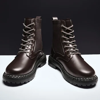 

shoes heels for Mens boots boot punk winter vesonal mens dress casual heel vintage zapatos 2020 mens boty ANKLE MEN high ankle