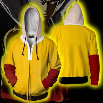 

Anime ONE PUNCH MAN Saitama Hoodies Cosplay Costumes 3D Print ONE PUNCH MAN Hoodies Sweatshirts Cosplay Hooded Casual Jacket