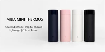 

Original xiaomi mini thermos cup 350ml 4 color travel portable stainless steel kettle simple fashion business Vacuum Thermal Cup