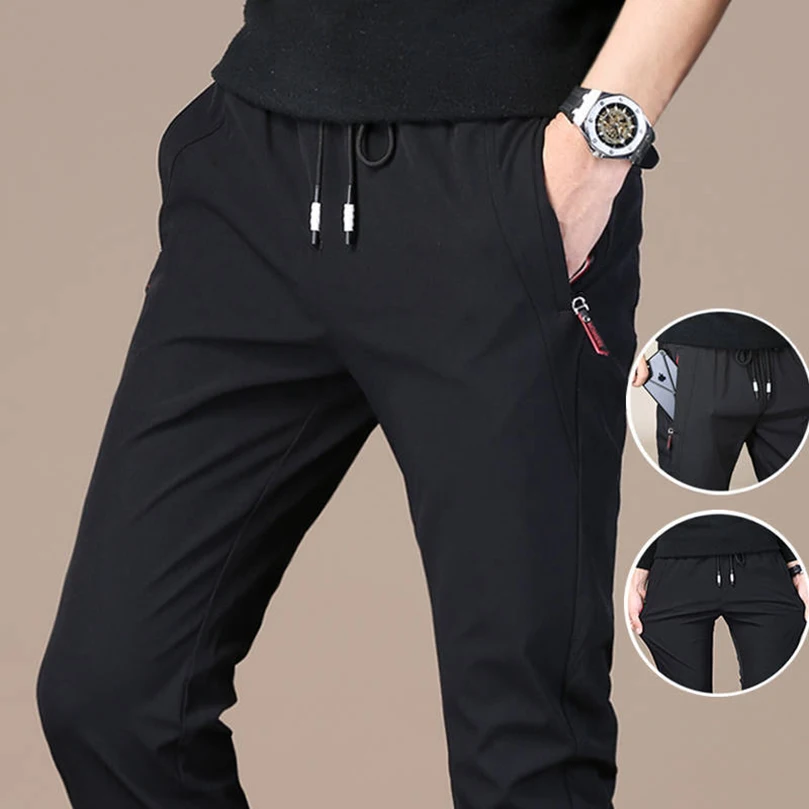 Spring Summer Thin Harajuku Pant Men Tracksuit Elastic Waist Sport Jogging Streetwear Trousers Business Sportswear Clothing men trousers