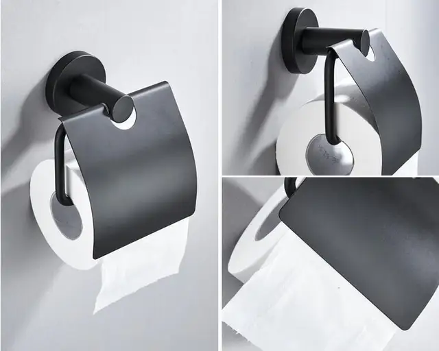 Toilet Paper Holder, Matte Black Toilet Paper Holder, SUS304 Stainless -  household items - by owner - housewares sale