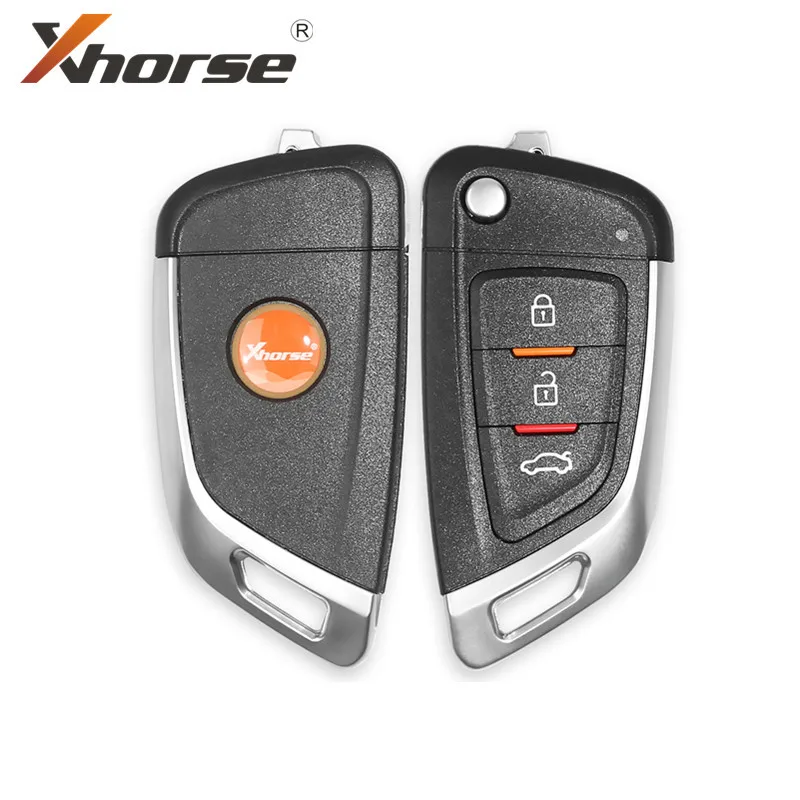 Универсальный дистанционный Автомобильный ключ Xhorse VVDI2 XKKF02EN с 3 кнопками 1 шт.| |