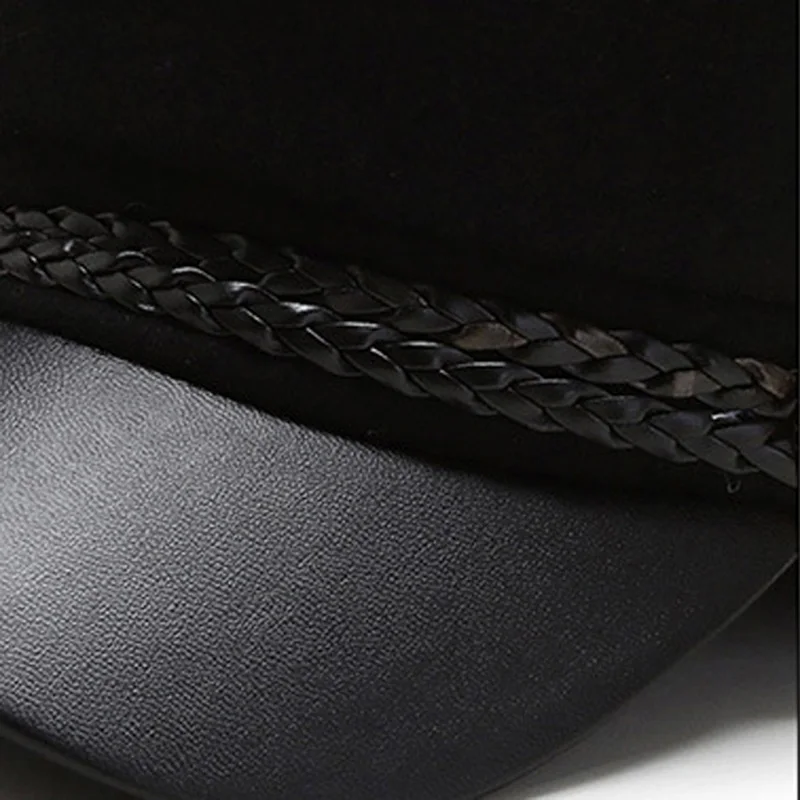 Sun Casual Military Caps Woman Cotton Beret Flat Hats Captain Cap Trucker Vintage Black Sport Dad Bone Male Women’s leather hat