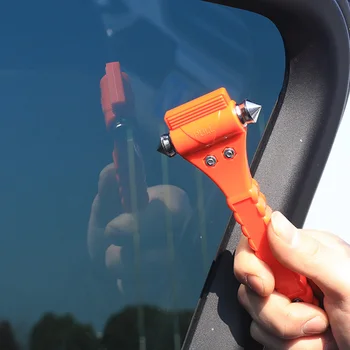 

Mini Car Safety Hammer Life Saving Escape Emergency Hammer Seat Belt Cutter Window Glass Breaker Car Rescue Hammer